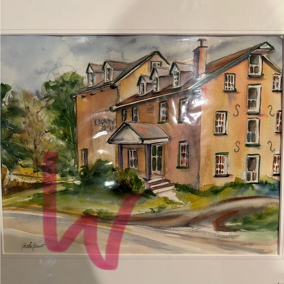 Charming Landscape Watercolor Painting